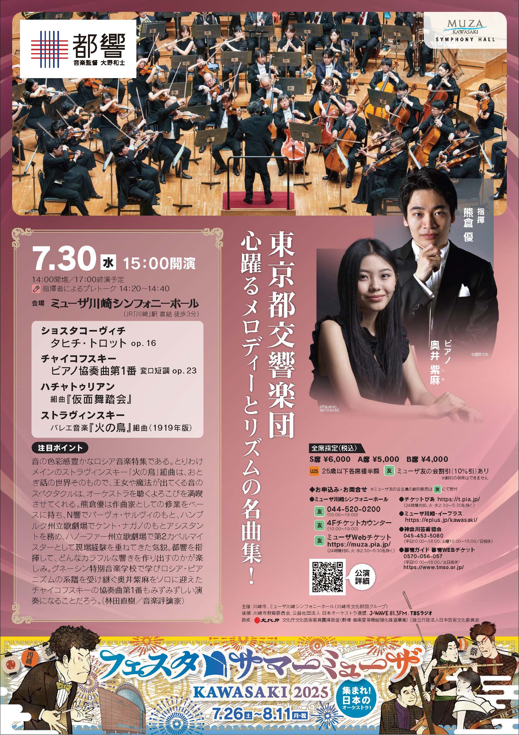 Photo: Masaru Kumakura, Conductor, Shio Okui, Piano